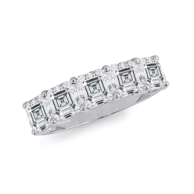 Asscher Cut Lab Diamond 5 Stone Ring (2.50 ct. tw.)