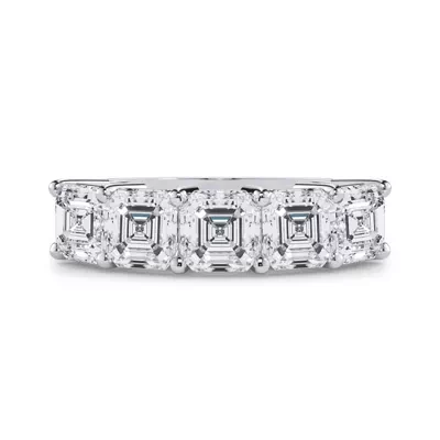 Asscher Cut Lab Diamond 5 Stone Ring (3.00 ct. tw.)