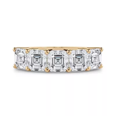 Asscher Cut Lab Diamond 5 Stone Ring (3.00 ct. tw.)
