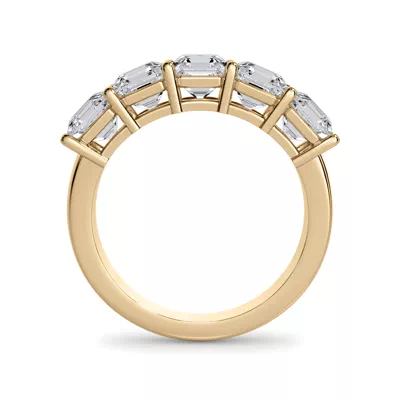 Asscher Cut Lab Diamond 5 Stone Ring (3.00 ct. tw.)