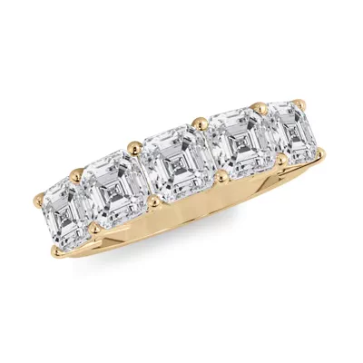 Asscher Cut Lab Diamond 5 Stone Ring (3.00 ct. tw.)