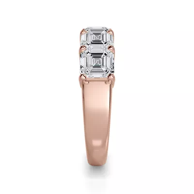 Asscher Cut Lab Diamond 5 Stone Ring (3.50 ct. tw.)