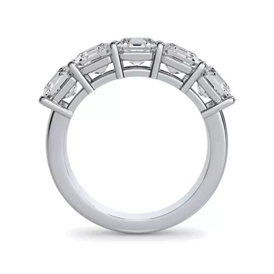 Asscher Cut Lab Diamond 5 Stone Ring (3.50 ct. tw.)