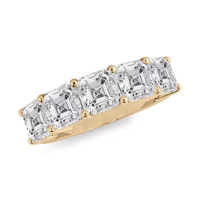 Asscher Cut Diamond 5 Stone Ring (3.50 ct. tw.)