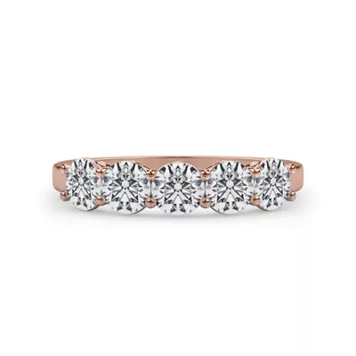 Classic Five-Stone Round Lab Diamond Band (1.00ct. tw.)