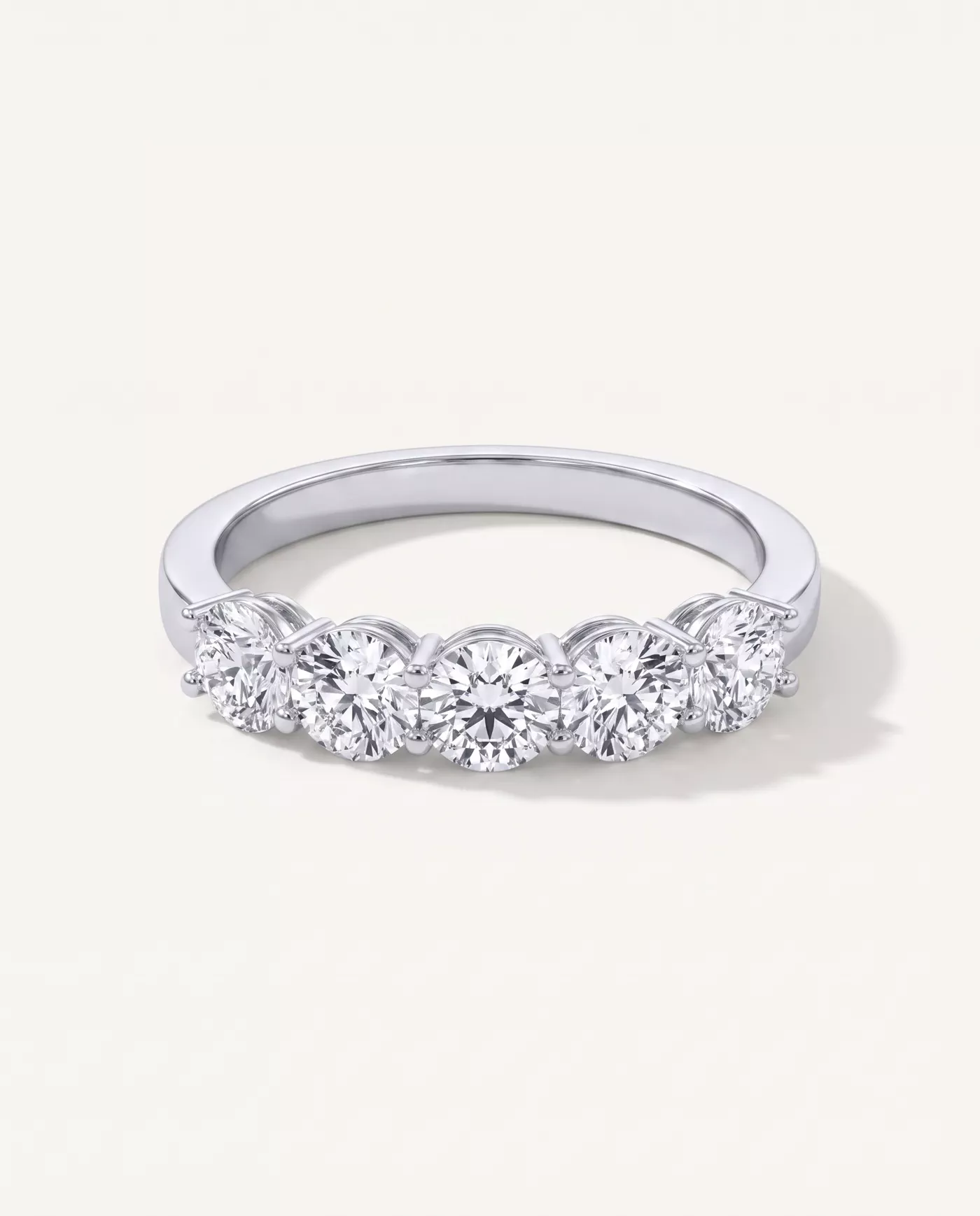 Classic Five-Stone Round Lab Diamond Band (1.00ct. tw.)