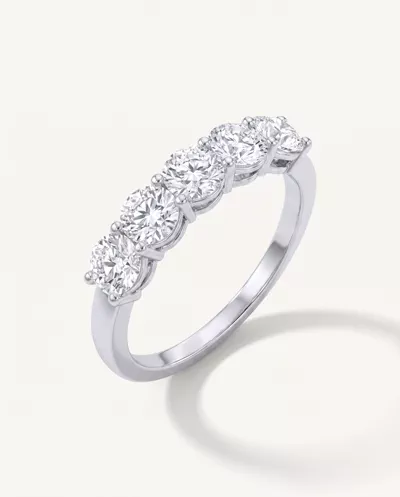 Classic Five-Stone Round Lab Diamond Band (1.00ct. tw.)