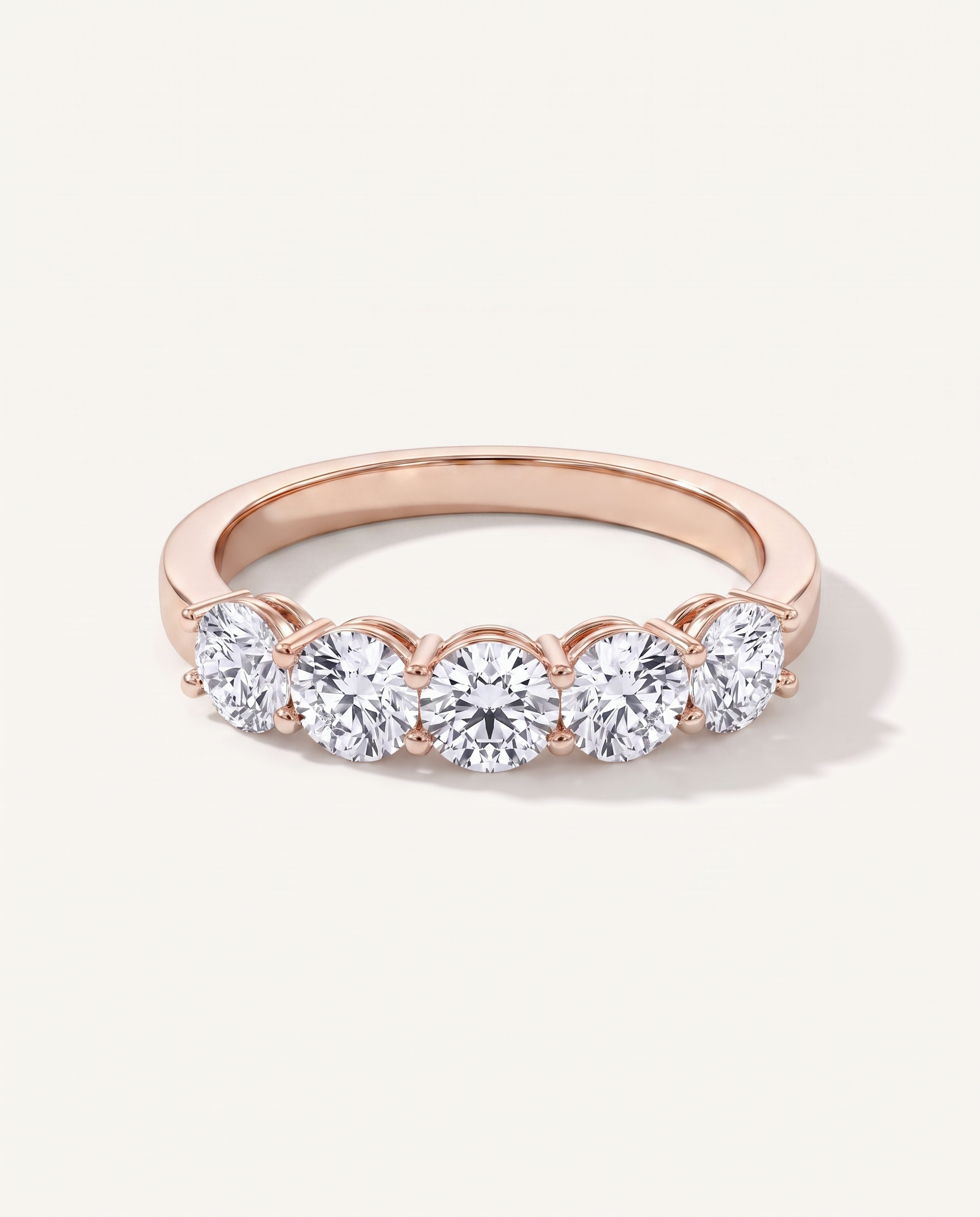 Classic Five-Stone Round Lab Diamond Band (1.00ct. tw.)