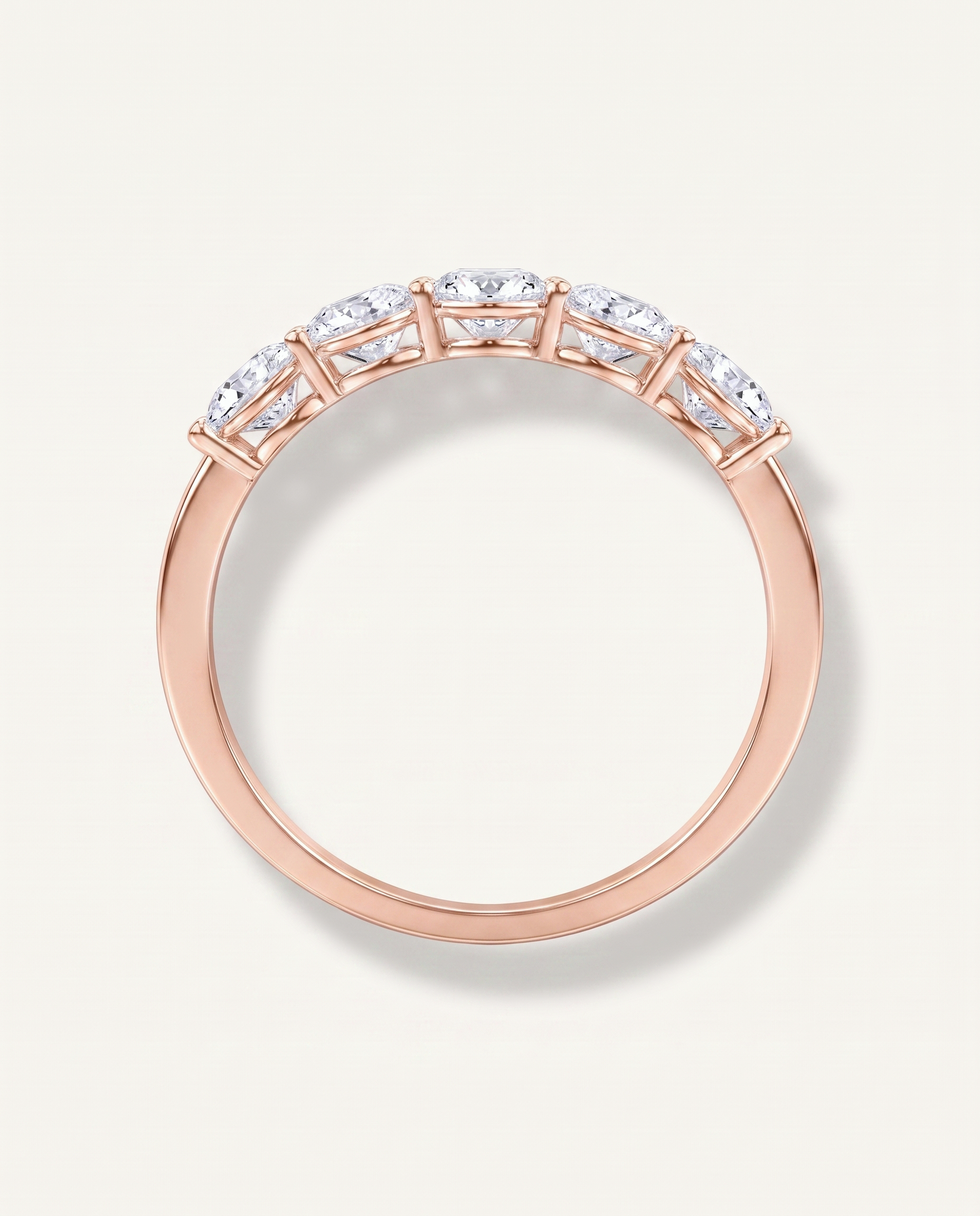 Classic Five-Stone Round Lab Diamond Band (1.00ct. tw.)