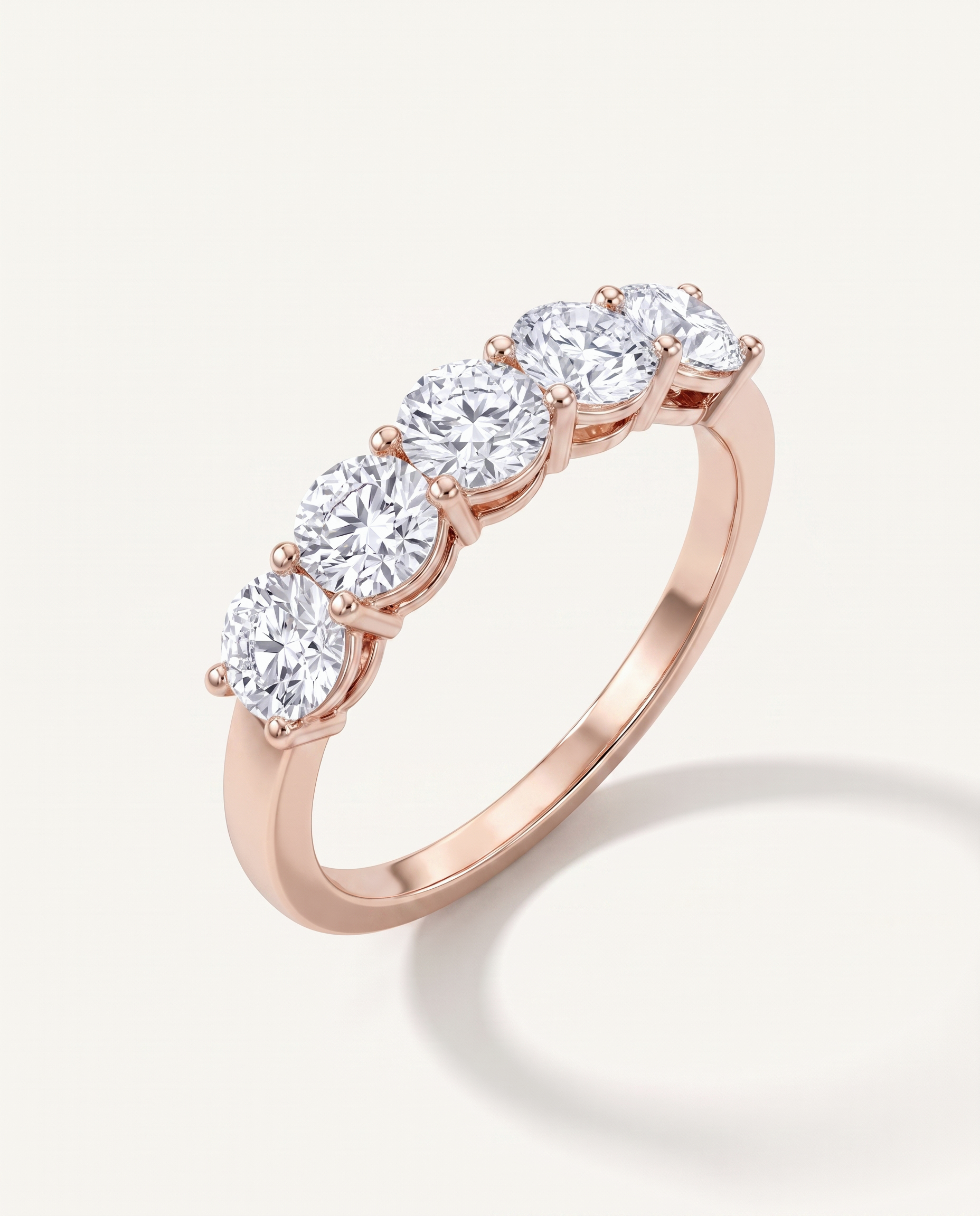 Classic Five-Stone Round Lab Diamond Band (1.00ct. tw.)