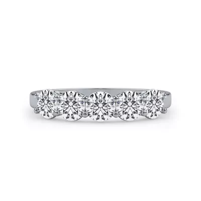 Classic Five-Stone Round Lab Diamond Band (1.00ct. tw.)