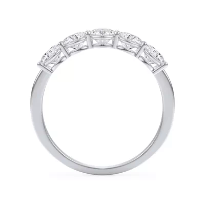 Classic Five-Stone Round Lab Diamond Band (1.00ct. tw.)