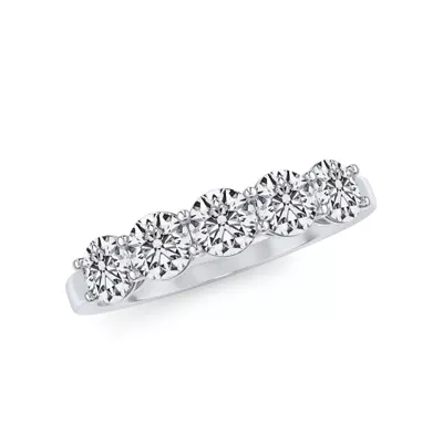 Classic Five-Stone Round Lab Diamond Band (1.00ct. tw.)