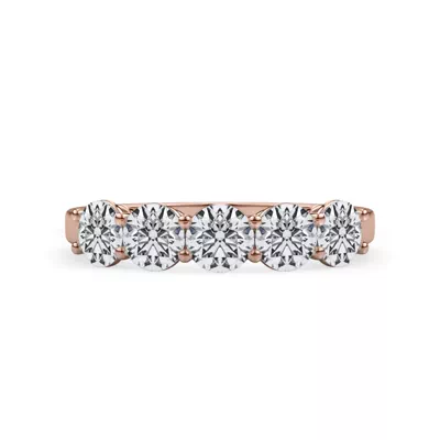 Classic Five-Stone Round Lab Diamond Band (1.25ct. tw.)