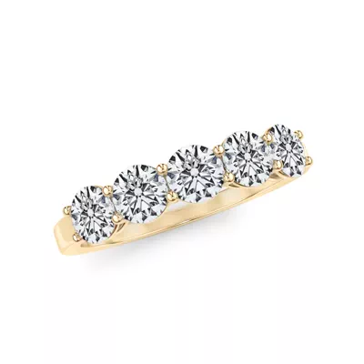 Classic Five-Stone Round Lab Diamond Band (1.25ct. tw.)