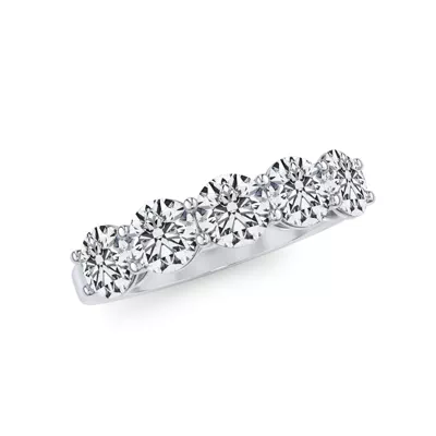 Classic Five-Stone Round Lab Diamond Band (1.50ct. tw.)