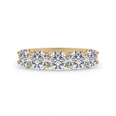 Classic Five-Stone Round Lab Diamond Band (1.50ct. tw.)