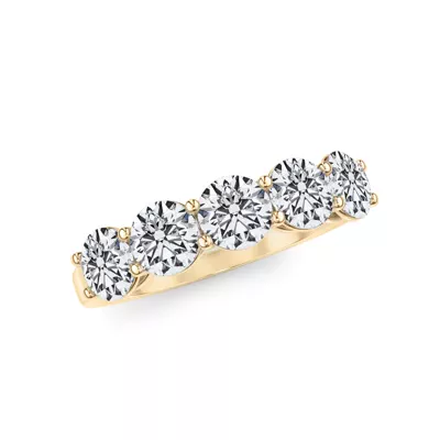 Classic Five-Stone Round Lab Diamond Band (1.50ct. tw.)