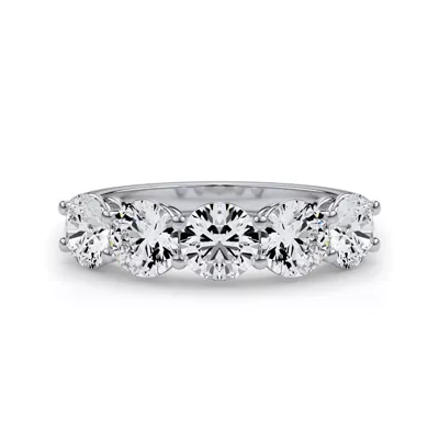 Classic Five-Stone Round Lab Diamond Band (2.00ct. tw.)