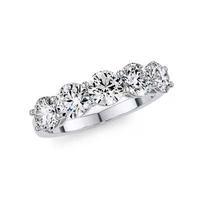 Classic Five-Stone Round Lab Diamond Band (2.00ct. tw.)