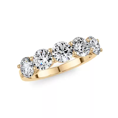 Classic Five-Stone Round Lab Diamond Band (2.00ct. tw.)