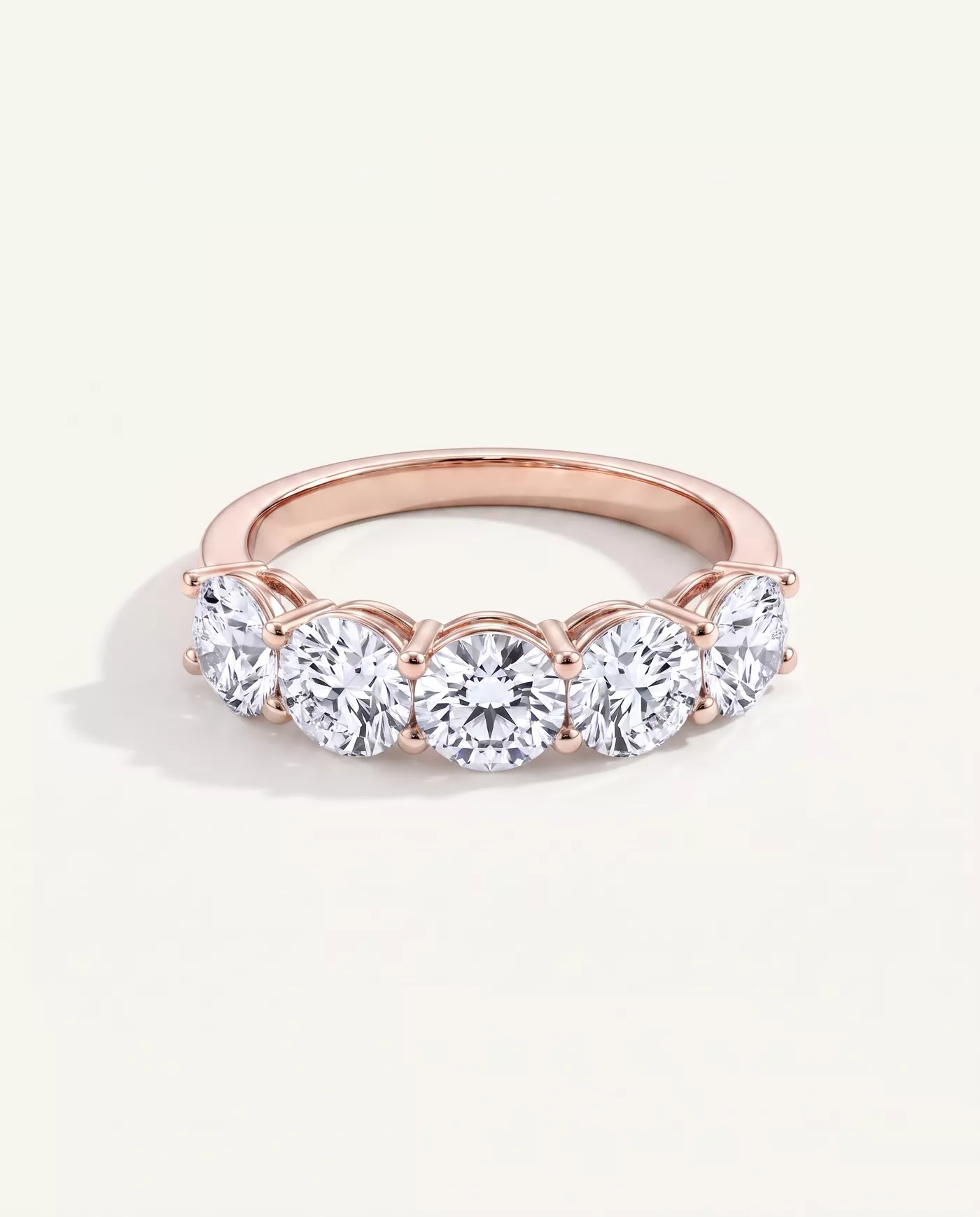 Classic Five-Stone Round Lab Diamond Band (2.50ct. tw.)