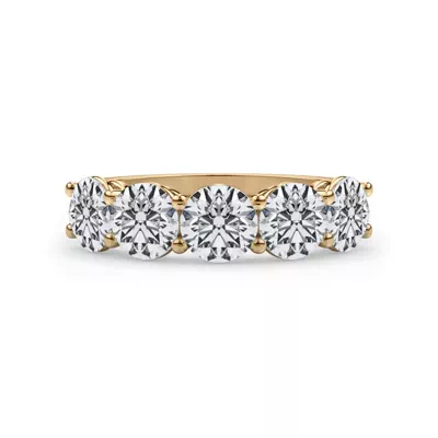 Classic Five-Stone Round Lab Diamond Band (2.50ct. tw.)