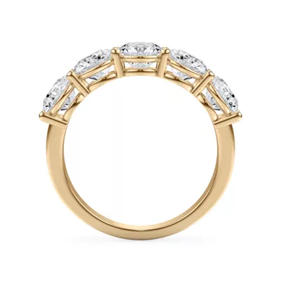 Classic Five-Stone Round Lab Diamond Band (2.50ct. tw.)