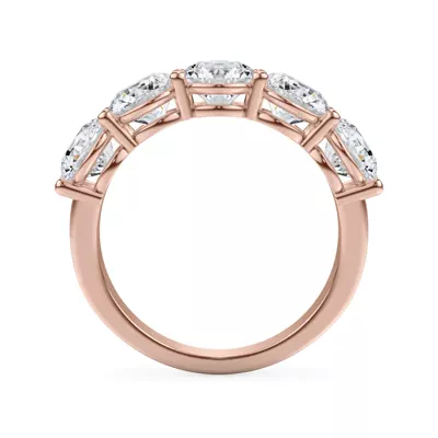 Classic Five-Stone Round Lab Diamond Band (3.00ct. tw.)