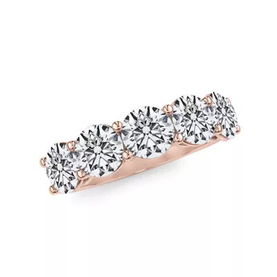 Classic Five-Stone Round Lab Diamond Band (3.00ct. tw.)