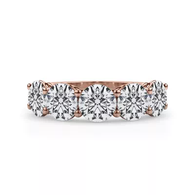 Classic Five-Stone Round Lab Diamond Band (3.50ct. tw.)