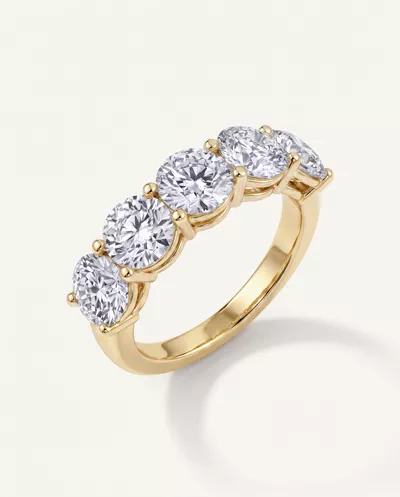 Classic Five-Stone Round Lab Diamond Band (3.50ct. tw.)