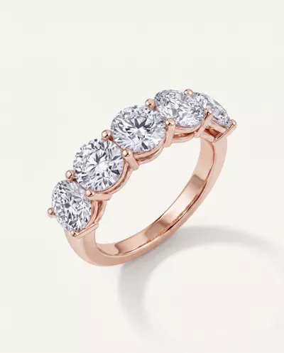 Classic Five-Stone Round Lab Diamond Band (3.50ct. tw.)