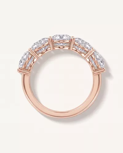 Classic Five-Stone Round Lab Diamond Band (3.50ct. tw.)
