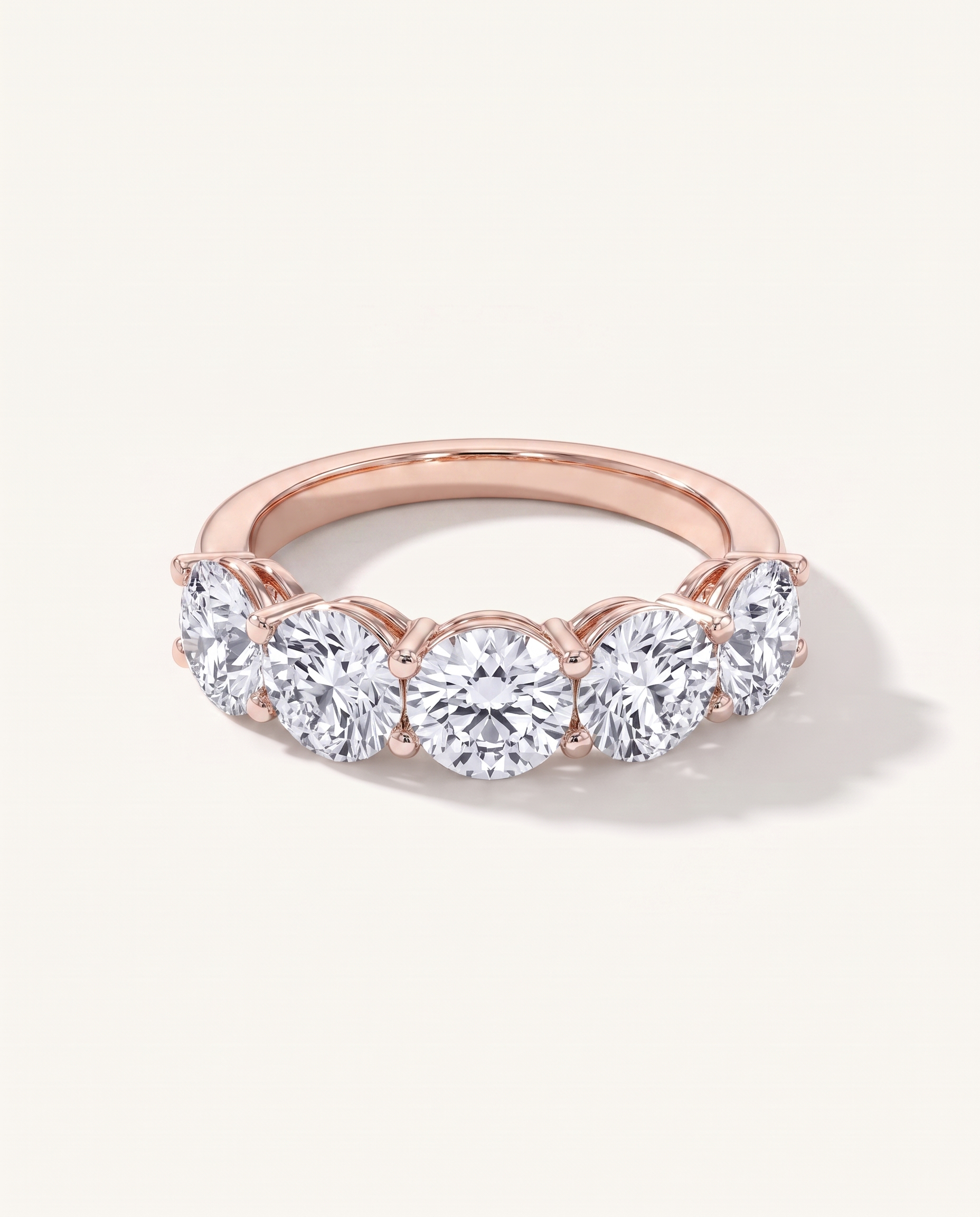 Classic Five-Stone Round Diamond Band (3.50ct. tw.)