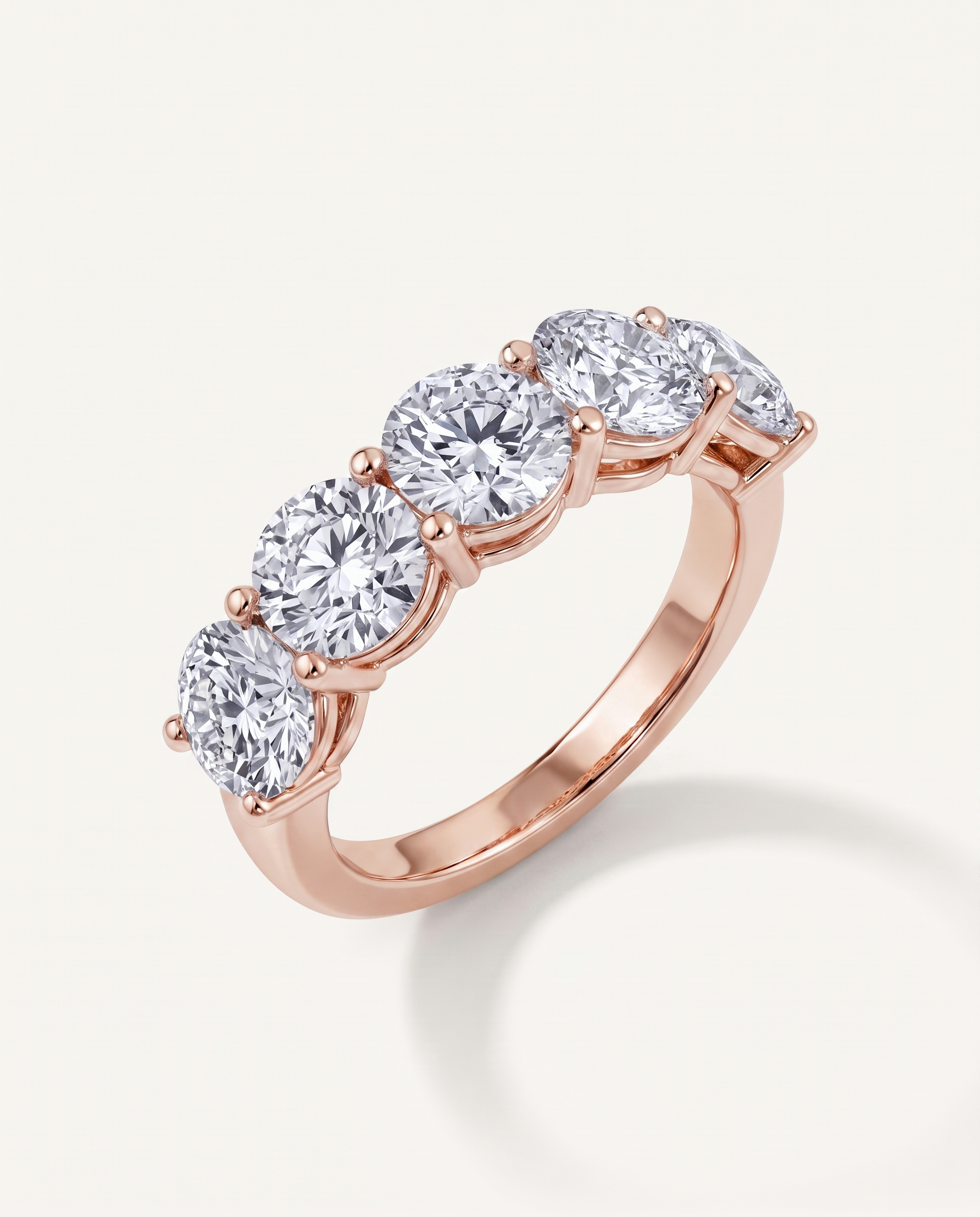 Classic Five-Stone Round Diamond Band (3.50ct. tw.)