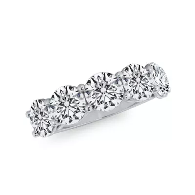 Classic Five-Stone Round Diamond Band (3.50ct. tw.)