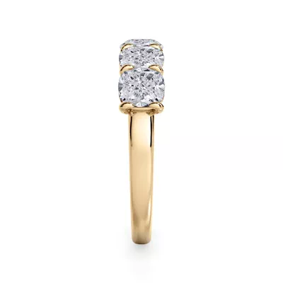 Cushion Cut Lab Diamond 5 Stone Ring (2.50 ct. tw.)