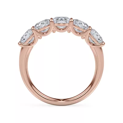 Cushion Cut Lab Diamond 5 Stone Ring (3.00 ct. tw.)