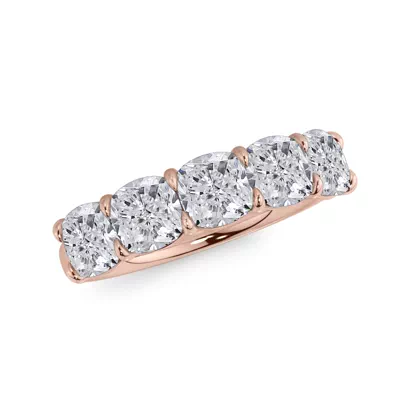 Cushion Cut Lab Diamond 5 Stone Ring (3.00 ct. tw.)