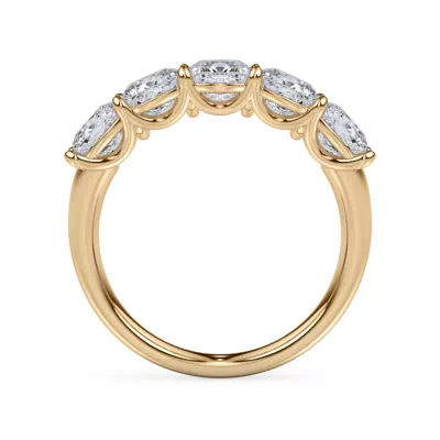 Cushion Cut Diamond 5 Stone Ring (3.00 ct. tw.)