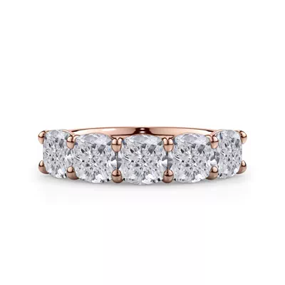 Cushion Cut Lab Diamond 5 Stone Ring (3.50 ct. tw.)
