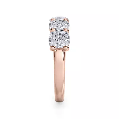 Cushion Cut Lab Diamond 5 Stone Ring (3.50 ct. tw.)