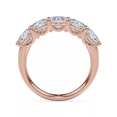 Cushion Cut Lab Diamond 5 Stone Ring (3.50 ct. tw.)