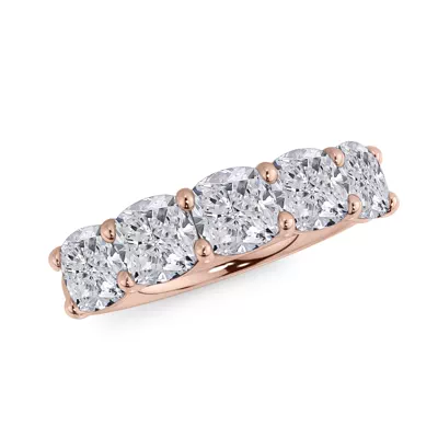 Cushion Cut Diamond 5 Stone Ring (3.50 ct. tw.)