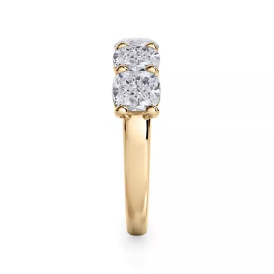 Cushion Cut Diamond 5 Stone Ring (3.50 ct. tw.)