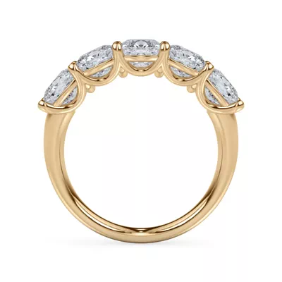 Cushion Cut Diamond 5 Stone Ring (3.50 ct. tw.)