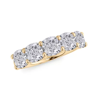 Cushion Cut Diamond 5 Stone Ring (3.50 ct. tw.)