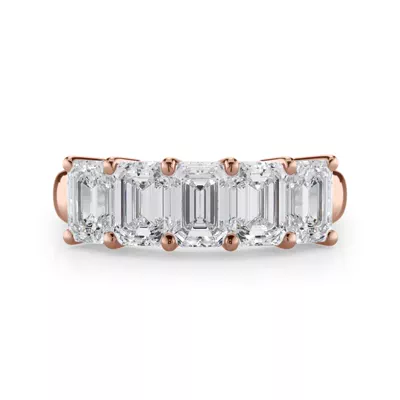 Emerald Cut Lab Diamond 5 Stone Ring (2.50 ct. tw.)