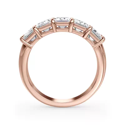 Emerald Cut Lab Diamond 5 Stone Ring (3.00 ct. tw.)